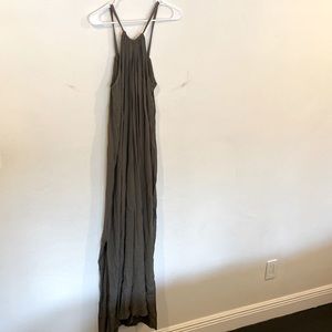 Dark green maxi dress